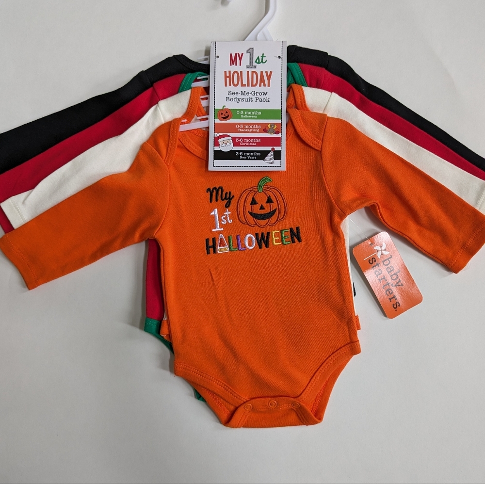 Baby's 1st Holidays Bodysuit Set